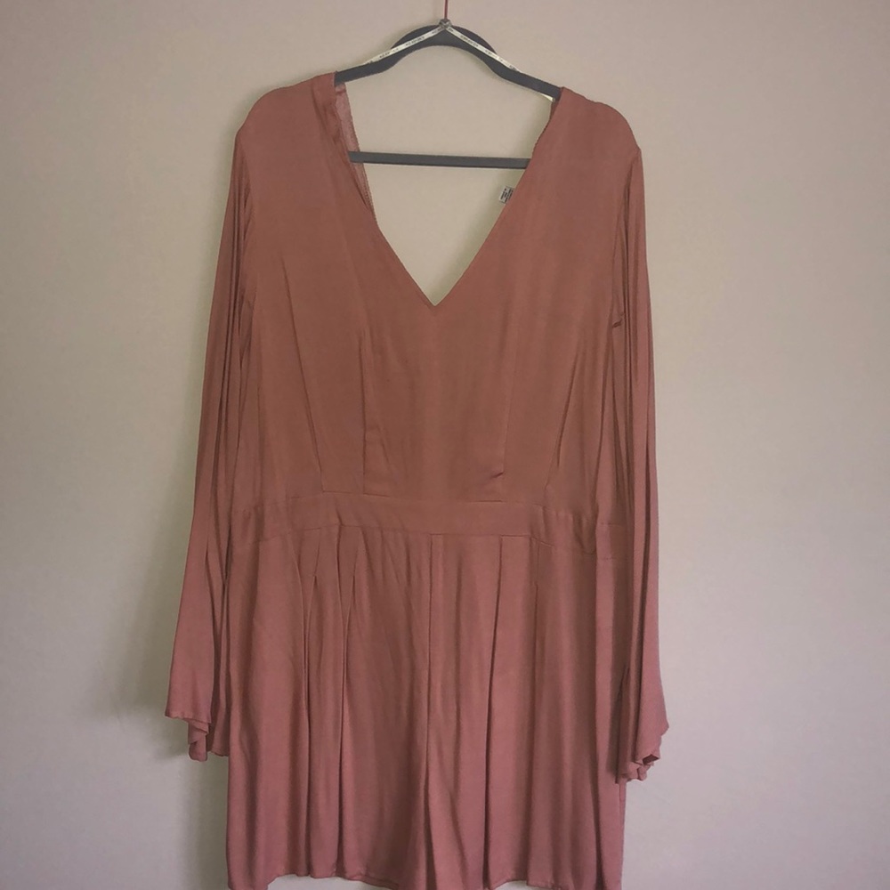 Forever21 Blush Pink Long Sleeved Romper